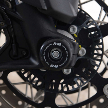 view R&G FP0250BK Fork Protectors, Black for Moto Guzzi V85TT '19- & V100 '23-