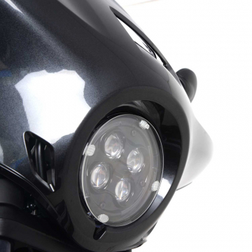 view R&G HLS0131CL Headlight Shield for Honda Rebel 500/1100 models