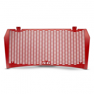 view R&G RAD0286PRORE PRO Radiator Guard, Matte Red for Aprilia Tuareg 660 '22-