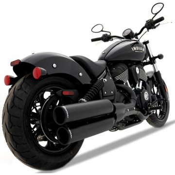 view Rinehart 500-1501 4" Slip-on Exhausts, Black/Black for Indian Chief (2022-)