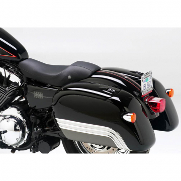 view Corbin HD-XL-ST-7-BAGB Fleetliner Saddlebags, Painted for Harley Sportster '04-'22