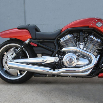 view D&D Fat Cat 2:1 Louvered Wrapped Exhaust System for Harley-Davidson V Rod Muscle '09-'17