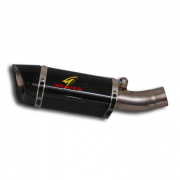 view Graves EXK-13ZX6-CETC Carbon Slip-on Exhaust for Kawasaki ZX6R / ZX636 '09-'18