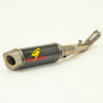 view Graves EXK-16ZX1-CETC WORKS Cat Eliminator Exhaust, Carbon for Kawasaki ZX-10R '16-'20