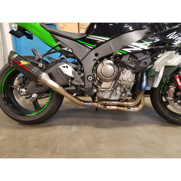 view Graves EXK-16ZX1-FTC WORKS LINK Full Exhaust, Titanium for Kawasaki ZX-10R '16-'19