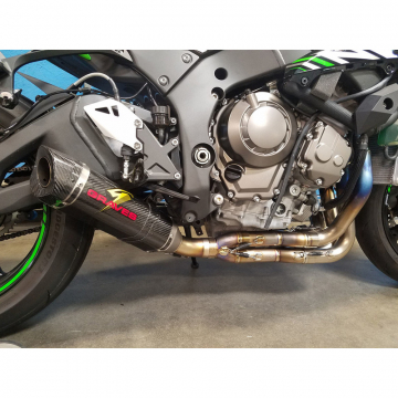 view Graves EXK-16ZX1-FTCL WORKS LINK Low Mount Full Exhaust for Kawasaki ZX-10R '16-