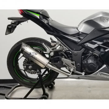 view Graves EXK-17EX3-FST Full Stainless Exhaust, Titanium for Kawasaki Ninja 300 '13-'17