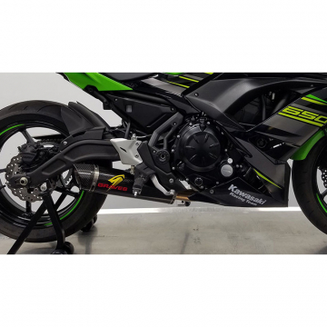 view Graves EXK-18Z650-FSC Full Exhaust System for Kawasaki Ninja 650 / Z650 '17-