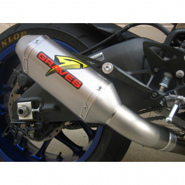 view Graves EXY-15R1-CETT-2 Short Cat Eliminator Titanium Exhaust System for Yamaha YZF-R1 '15-