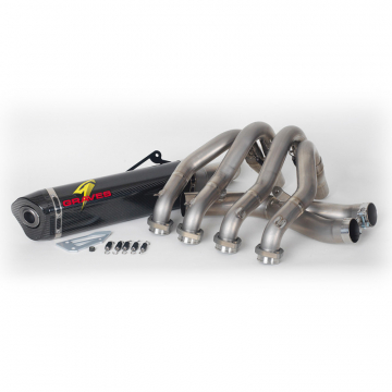 view Graves EXY-17FZ10-FTC Full Titanium Exhaust, Carbon for Yamaha FZ-10/MT-10 '15-