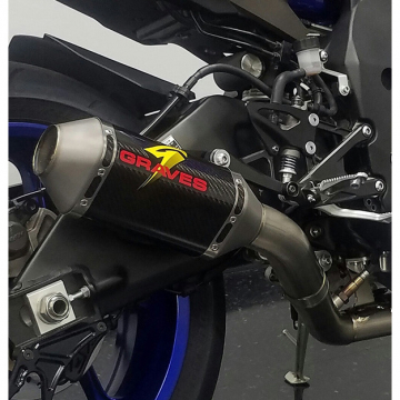 view Graves EXY-17R1-FTC20 Full Titanium Exhaust System, Carbon Fiber for Yamaha YZF-R1 '15-