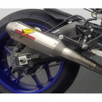 view Graves EXY-17R1-FTT26 Full Titanium Exhaust System, Titanium 265mm for Yamaha YZF-R1 '15-
