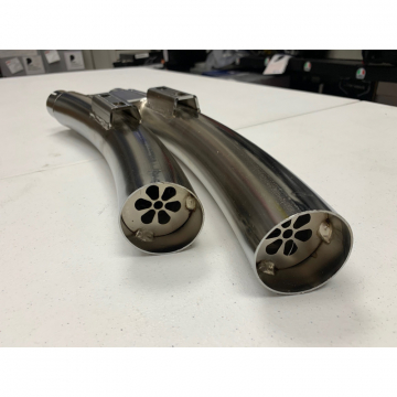 view Freedom Performance AC00170 Quiet Muffler Sharp Curve, 2.5" for Harley/Indian/Yamaha