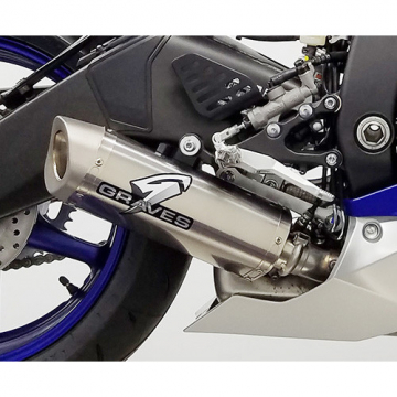 view Graves EXY-15R6-CBST Cat Back Slip-On Exhaust Titanium for Yamaha YZF-R6 '06-'20