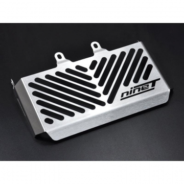 view Zieger 10001774 Logo Radiator Guard, Silver for BMW R nineT '13-'23