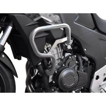 view Zieger 10002086 Crashbars, Silver for Honda CB500F/X '13-