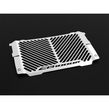 view Zieger 10008268 Logo Radiator Guard, Silver for Honda CB1000R '21-