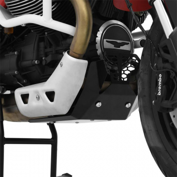 view Zieger 10009221 Skid Plate, Black for Moto Guzzi V85 TT (2019-)