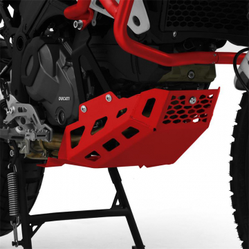 view Zieger 10010115 Skid Plate, Red for Ducati DesertX '22-