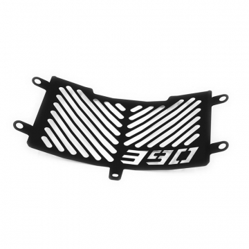 view Zieger 10010627 Logo Radiator Guard, Black for KTM 390 Duke (2024-)