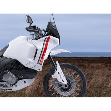 view AltRider DD23-4-1116 Fork Leg Guards, White for Ducati DesertX (2022-)