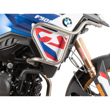 view Hepco & Becker 502.6534 00 22 Crashbars, Stainless Steel for BMW F900GS (2024-)