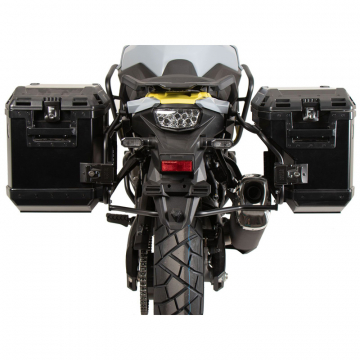 view Hepco & Becker 651.3553 00 01-01-40 Cutout Side Carrier Kit for Suzuki V-Strom 800 '24-