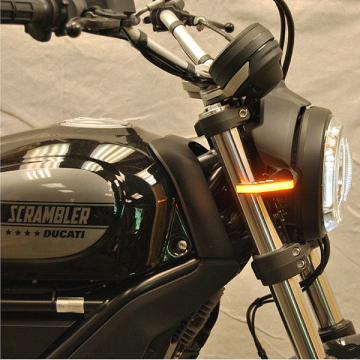 view New Rage Cycles CD62-FB Front Turn Signals for Ducati Scrambler models
