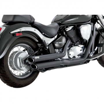 view Vance & Hines 48293 Twin Slash Staggereds Full Exhaust for Suzuki Boulevard M50 & C50 '05-'09