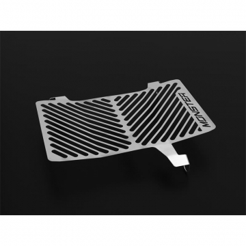 view Zieger 10008291 Logo Radiator Guard, Silver for Ducati Monster 937 '21-'23