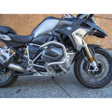 view AltRider R118-3-1003 Silver Crash Bars and Black Skid Plate System, for the BMW R1250GS (2019-)