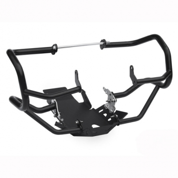 view AltRider R118-8-1004 Blue Crash Bars and Black Skid Plate System, for the BMW R1250GS (2019-)