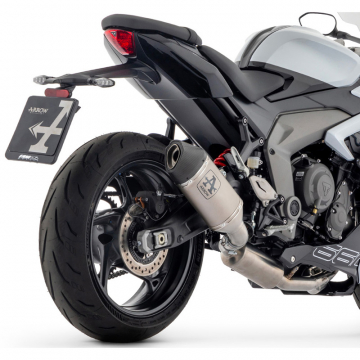 view Arrow 71507VL Veloce Homo. Full Exhaust, Titanium for Triumph Daytona 660 '24-