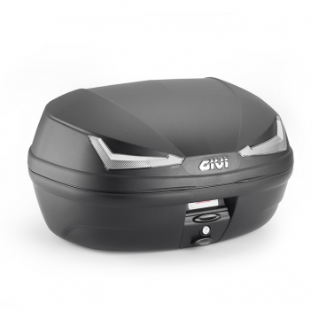 view Givi E455NTA Simply IV Tech Monolock Top Case 45 Liter, Black with Smoked Reflector