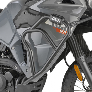 view Givi TN4133 Engine Guards / Crashbars, Black for Kawasaki KLR650/S (2022-)