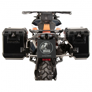 view Hepco & Becker 651.7656 00 22-01-40 Side Carrier Cutout w/ Cases for KTM 890 Adventure '23-