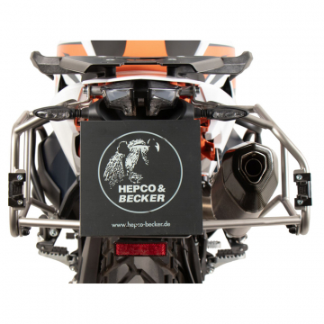 view Hepco & Becker 651.7656 00 22 Side Carrier Cutout for KTM 890 Adventure/R/Rally '23-