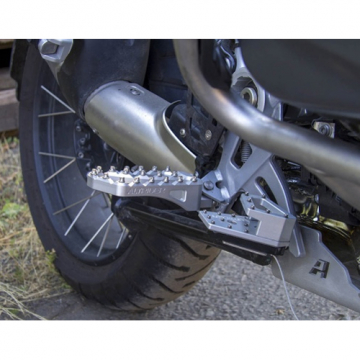 view AltRider R118-0-2105 Adventure II Foot Pegs, Silver for BMW R1200GS/R1250GS/R1300GS & Adventure '19-