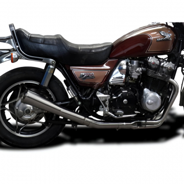 view Delkevic COM270K Full Exhaust 4-1 Megaphone Muffler for Honda CB900C/CB1000C '80-'83