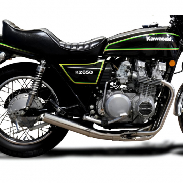 view Delkevic COM3266 4-1 Stainless Straight Full Exhaust for Kawasaki KZ650 C B CSR SR '76-'83