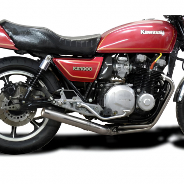 view Delkevic COM3296 4-1 Stainless Straight Exhaust for Kawasaki KZ1000 LTD K/J/M CSR1000 '81-'83