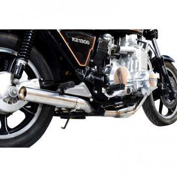 view Delkevic COM48H7 6-2 Stainless Straight Full Exhaust for Kawasaki KZ1300 '79-'82