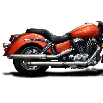 view Delkevic KIT37E3 21" Slip-on Exhausts, Slash Cut for Honda Shadow 1100 Sabre '00-'07