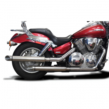 view Delkevic KIT37HR 21" Slip-on Exhausts, Slash Cut for Honda VTX1300 C/T/R '04-'09