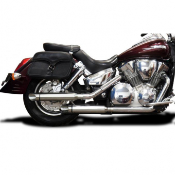 view Delkevic KIT38JC 16" Slip-on Exhausts, Slash Cut for Honda VTX1300S '03-'07