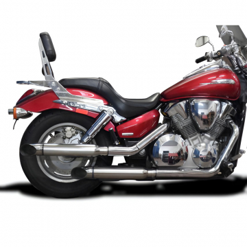 view Delkevic KIT40HR 16" Slip-on Exhausts, Curved Out for Honda VTX1300 C/T/R '04-'09