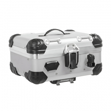 view Touratech 050-6066 Zega Evo Aluminum Touring Top Case 25 Liter, Anodized Silver