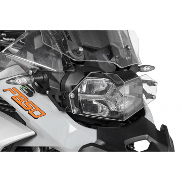 view Touratech 082-5091 Quick Release Headlight Guard, Clear for BMW F850GS Adventure '18-'23