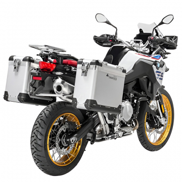 view Touratech 082-5731 Zega Pro System, 31L/38L SS/Silver for BMW F750/F800/F850/900GS models