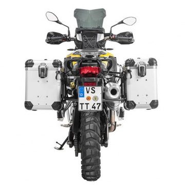 view Touratech 082-6886 Zega Evo System, 38L/45L Black/Silver for BMW F750/F850 & F800GS